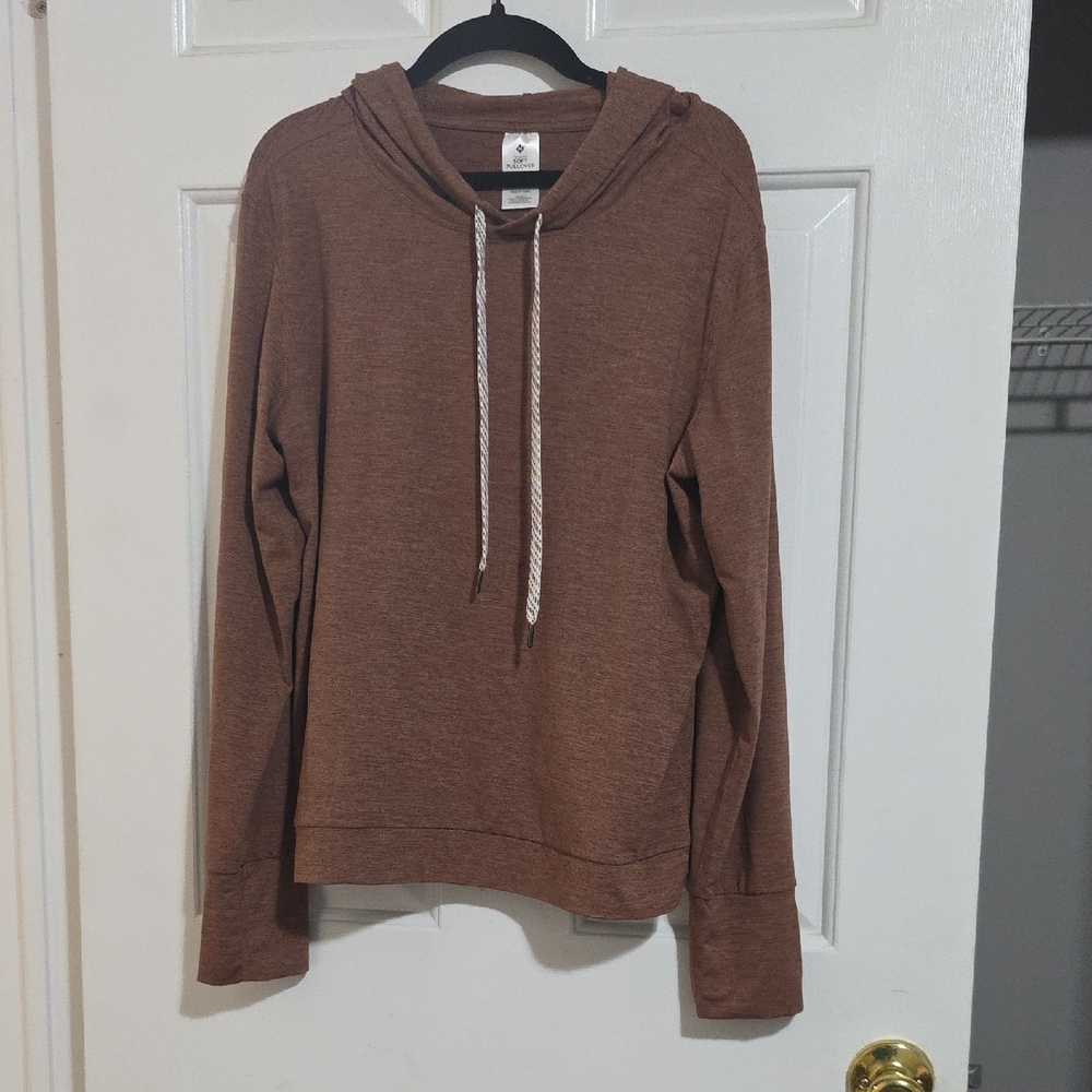 Women's Casual Brown Hoodie Sweater